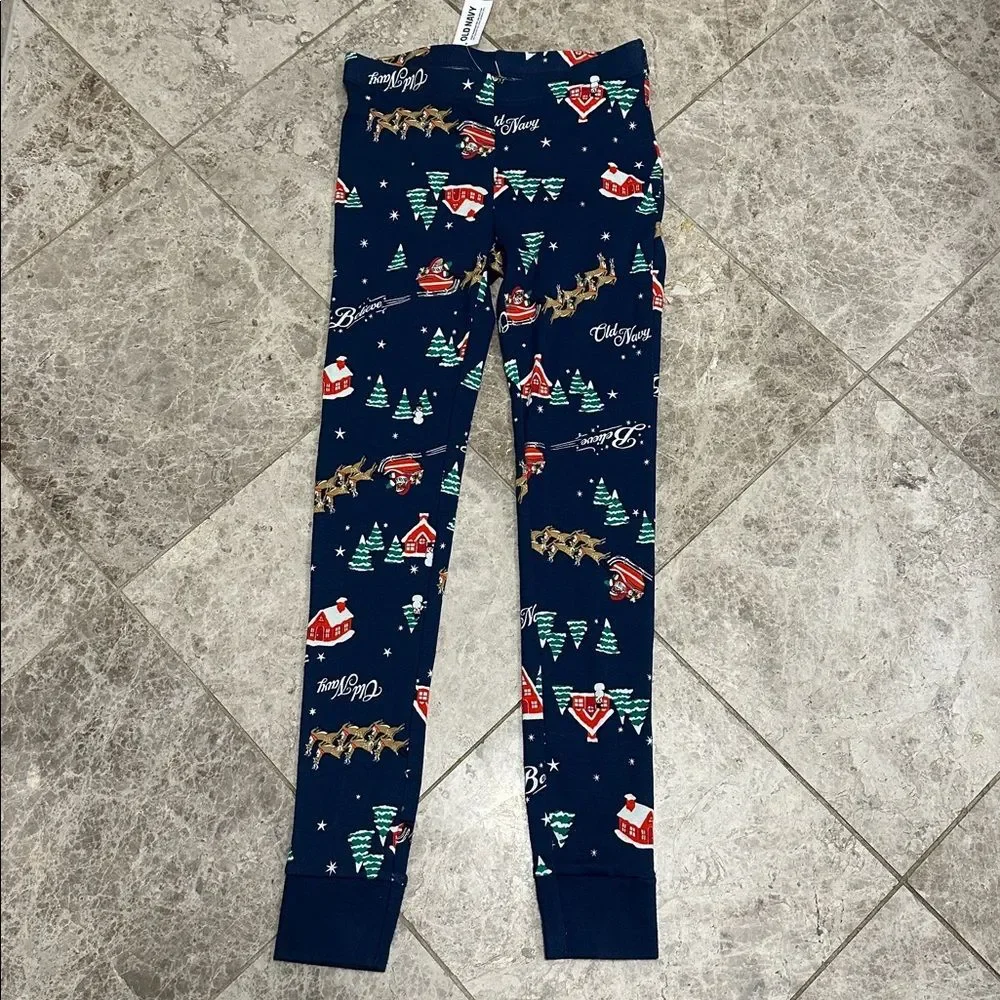 Old Navy Reindeer & Sleigh Rides Matching PJ Pajama Set Neutral NEW Snug Fit XL